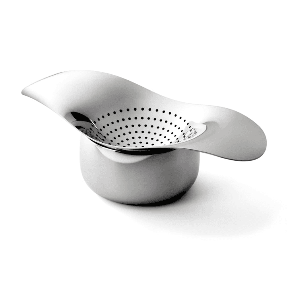 Drift Tea Strainer & Bowl, Stainless Steel