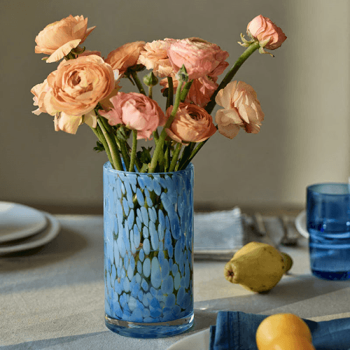 Image showing the Hestia Confetti Vase, Blue product.