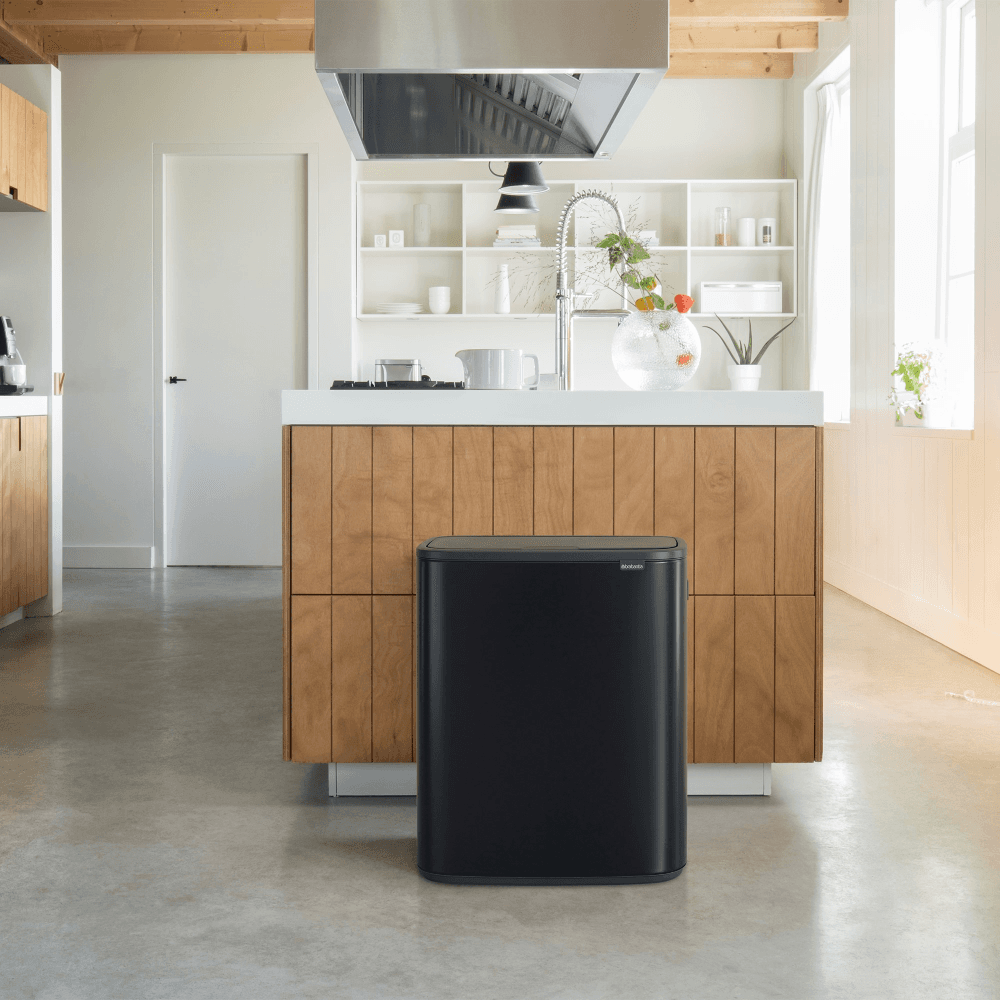Bo Touch bin, 30 litre, Matt Black