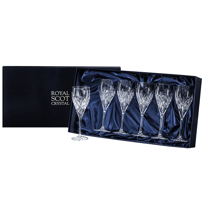 Highland Set of 6 Wine Glasses, 320ml, Clear