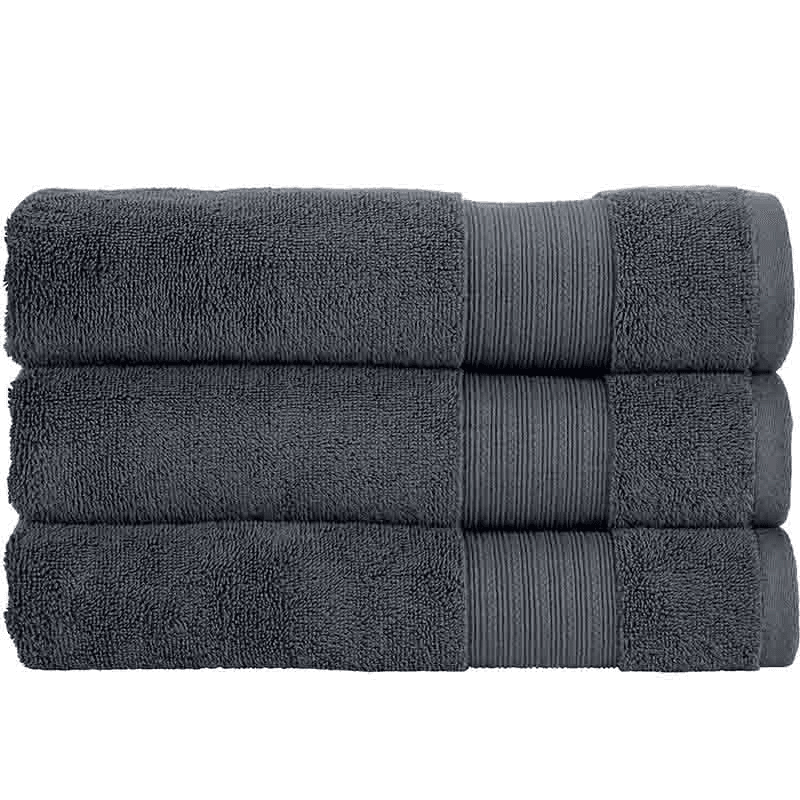 Organic Eco Twist Bath Towel, Cinder