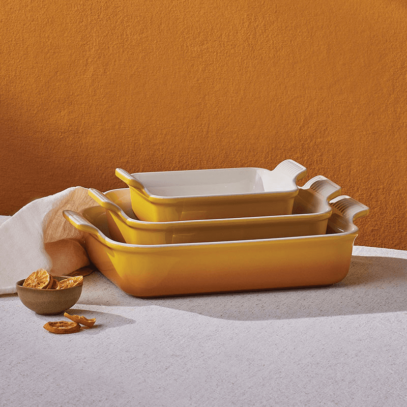 Stoneware Heritage Rectangular Dish, 19cm, Nectar
