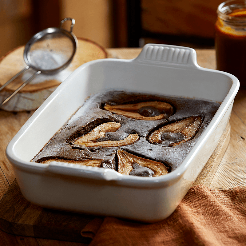 Stoneware Deep Rectangular Dish