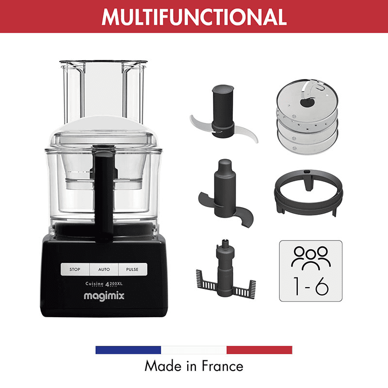 4200 XL Food processor - 18473, Black