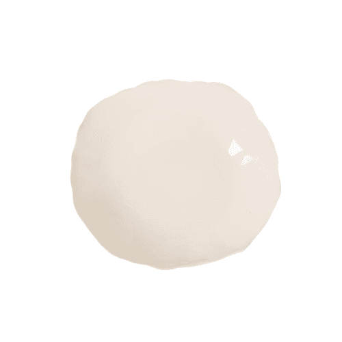 Image showing the Plume Plate, L22 x W20.5cm, Nude product.
