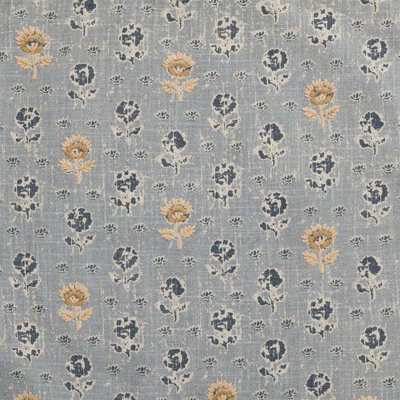 Clover Cushion Cover, Navy