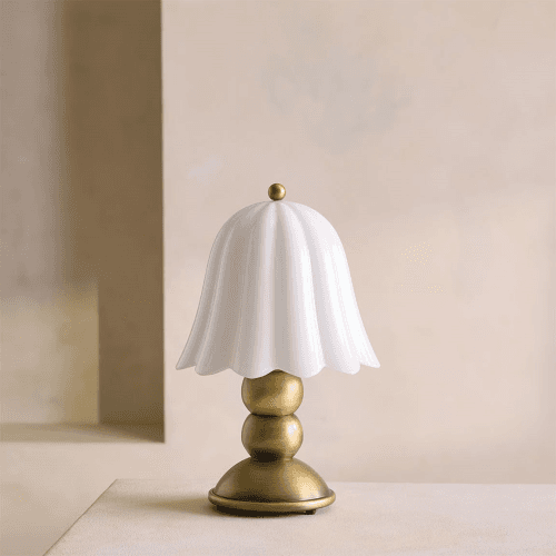 Image showing the Baylee Portable Lamp, White product.