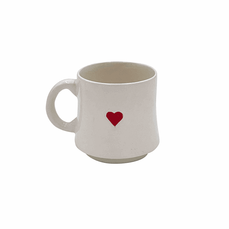 Love Heart Mug, 250ml, Red