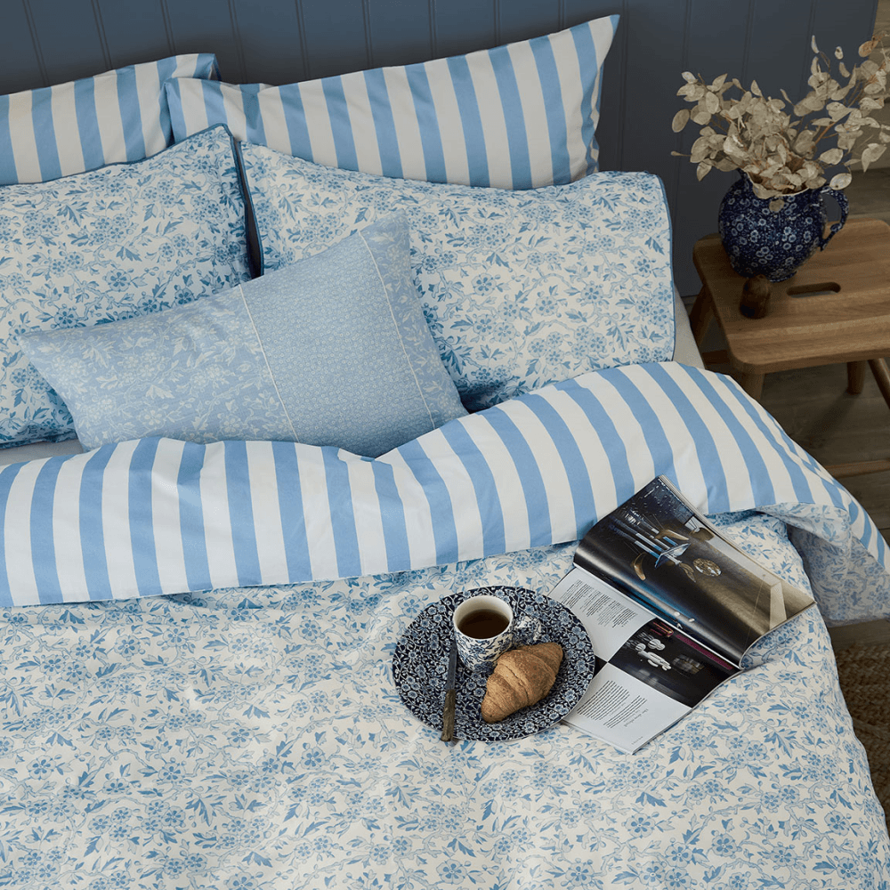 Arden Pair of Pilllowcases, Light Blue