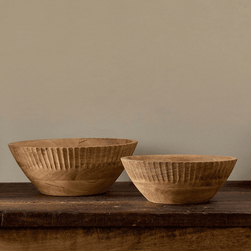 Gavivi Mango Wood Bowl, D30.5cm, Natual