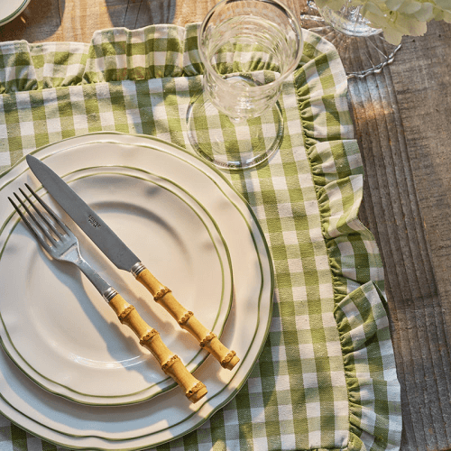 Image showing the Provence Set of 4 Dinner Plates, D26cm, Green product.