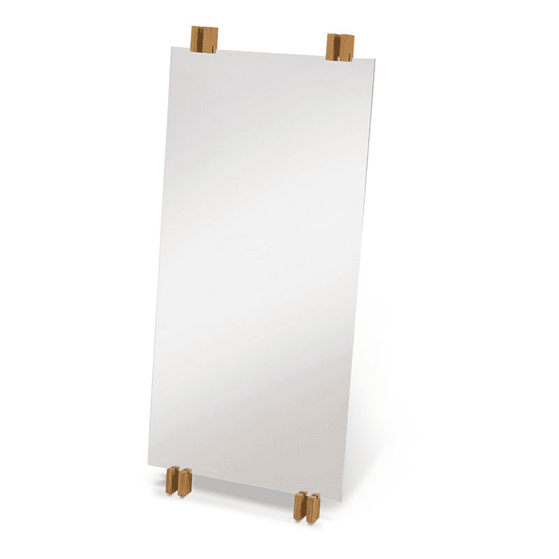 Cutter Mirror, W50 x D5.7 x H110cm, Teak