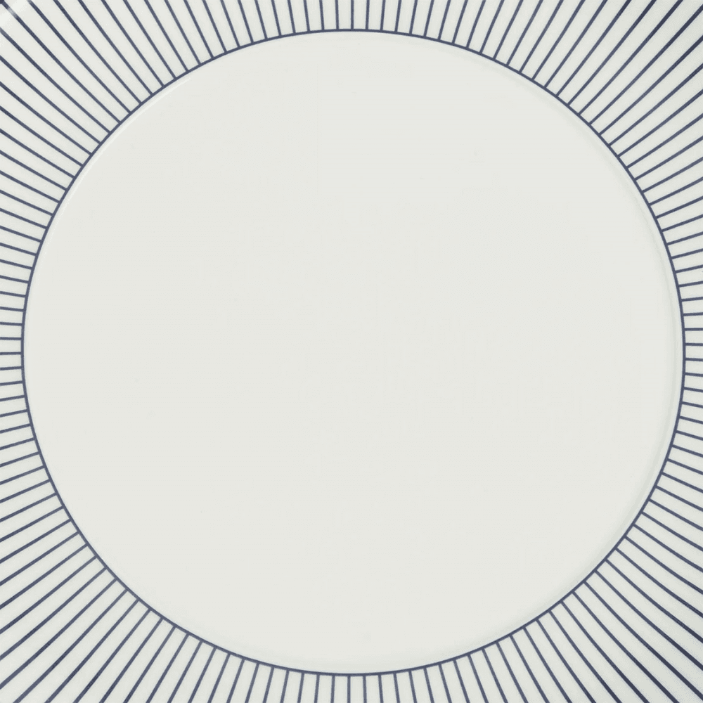Gio Pinstripe Side Plate, White