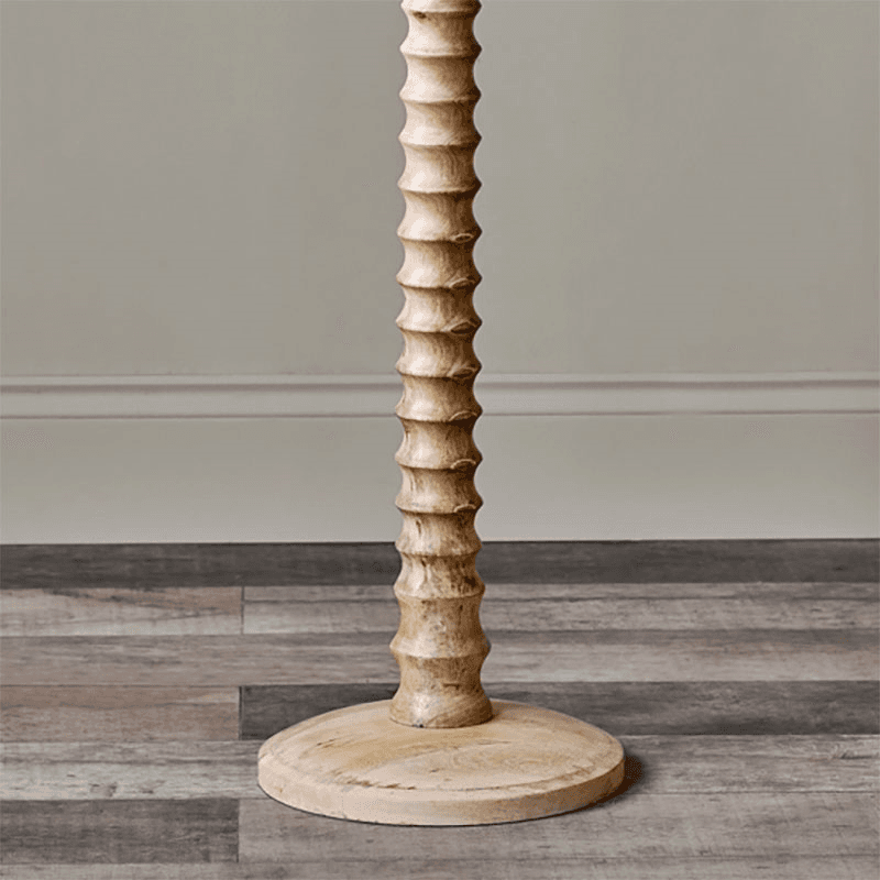 Avisa Mango Wood Floor Lamp, H133cm, Natural