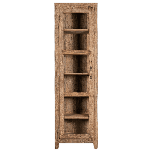 Image showing the Ibo Reclaimed Wood & Glass Cabinet, Natural product.