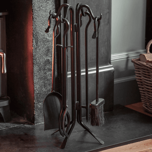 Image showing the Batsford Fireside Tool Set, Black product.
