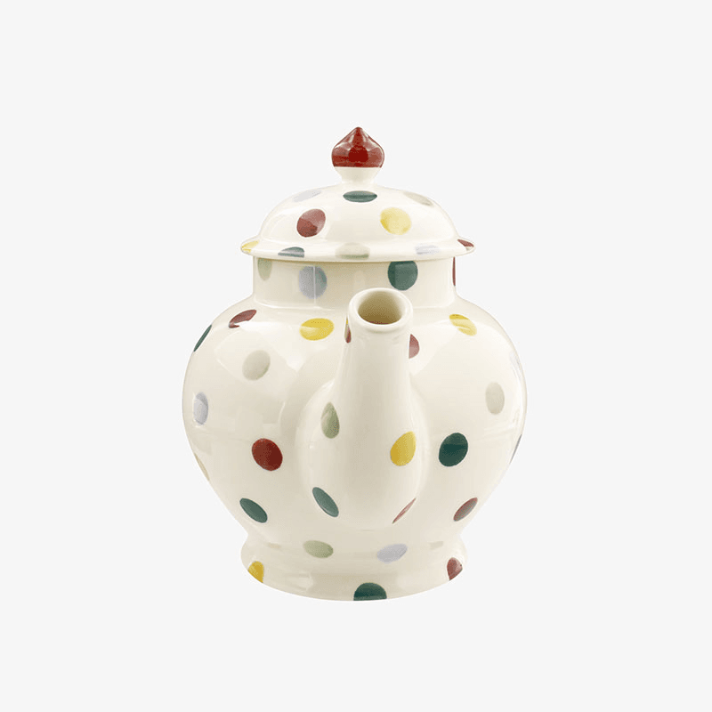 Polka Dot Teapot, 1.6l, Cream