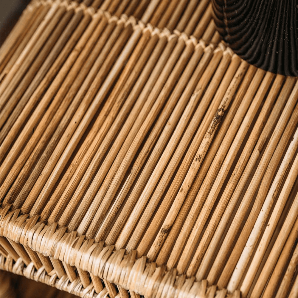 Patti Rattan Side Table, Natural