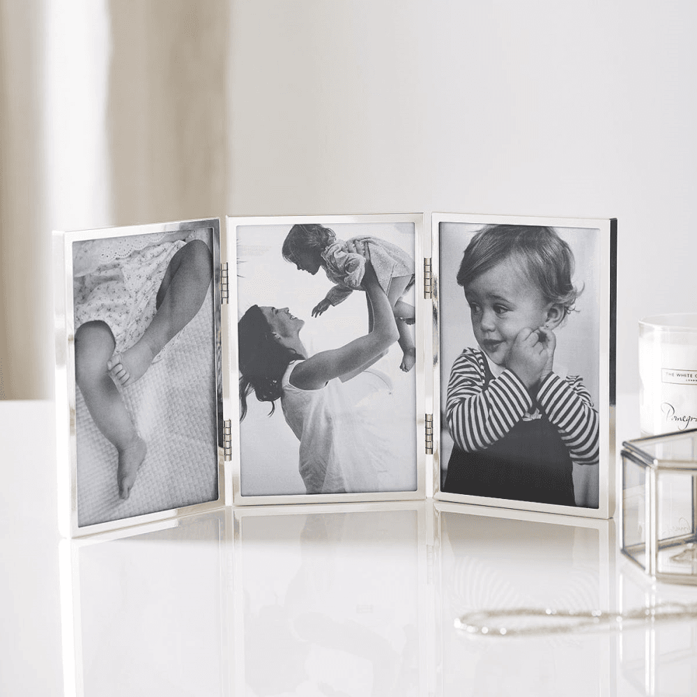 Fine Silver Hinged Photograph Frame, Silver Plate