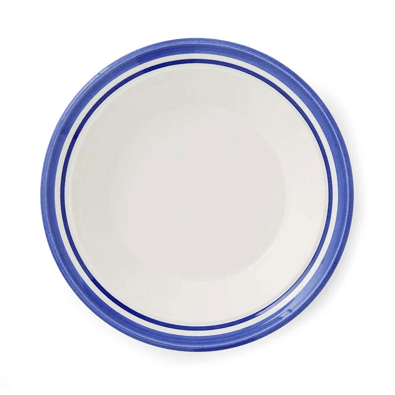Potter's Stripe Set of 4 Soup Plates, Blue
