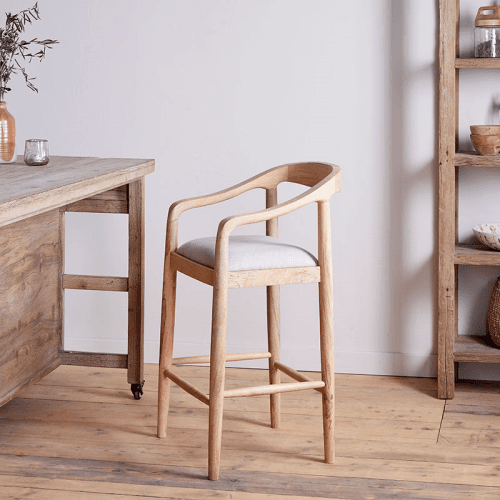 Image showing the Anbu Acacia Counter Chair product.