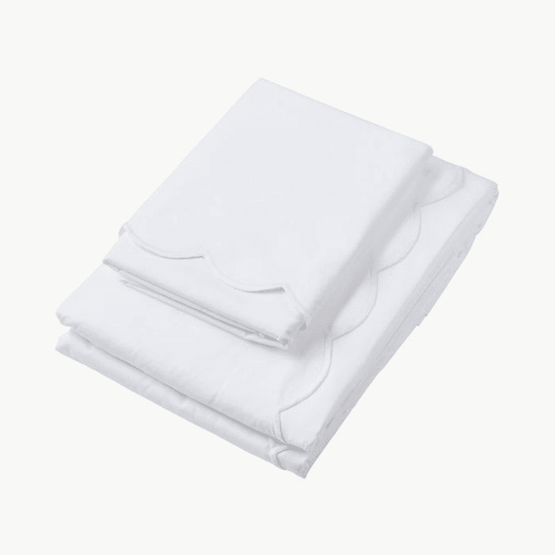 Annabelle Scalloped Set of 2 Pillowcases