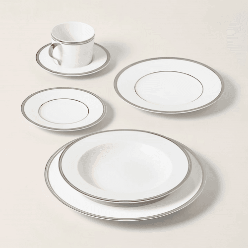 Image showing the Wilshire Oval Platter, D25cm, Platinum product.