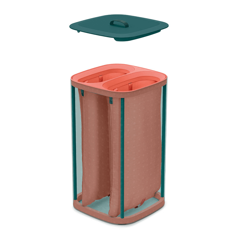 Tota Pop Laundry Separation Basket, 60L, Green