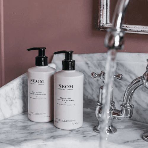 Image showing the Scent to De-Stress Real Luxury Hand & Body Wash, 300ml, Grey product.