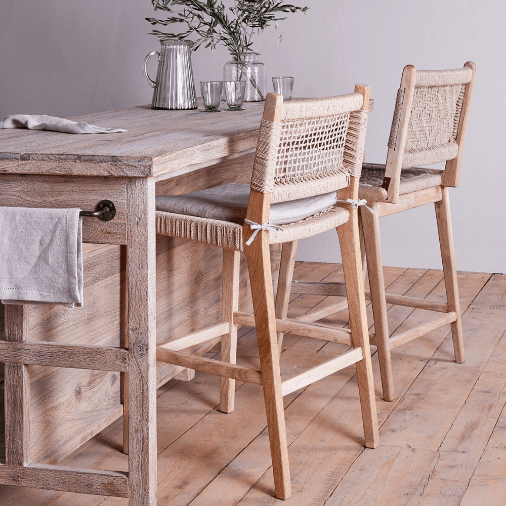 Vinay Counter Chair, Natural