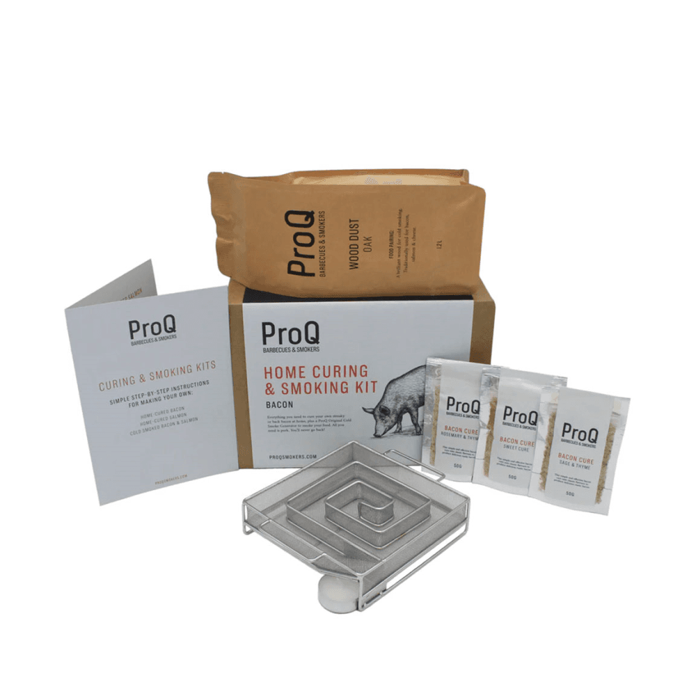 Bacon cold smoking & curing kit, White/Beige/Silver