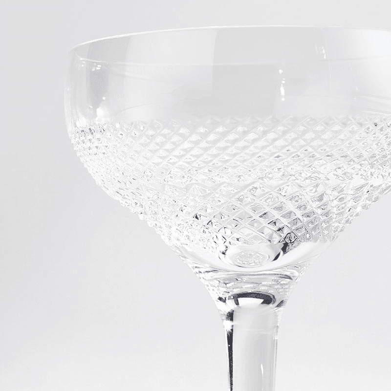 Huxley Set of 4 Coupe Glasses, Clear