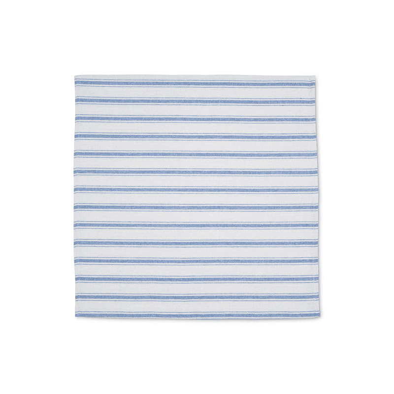 Stripe Set of 6 Napkins, W45 x L45cm, Cornflower Blue