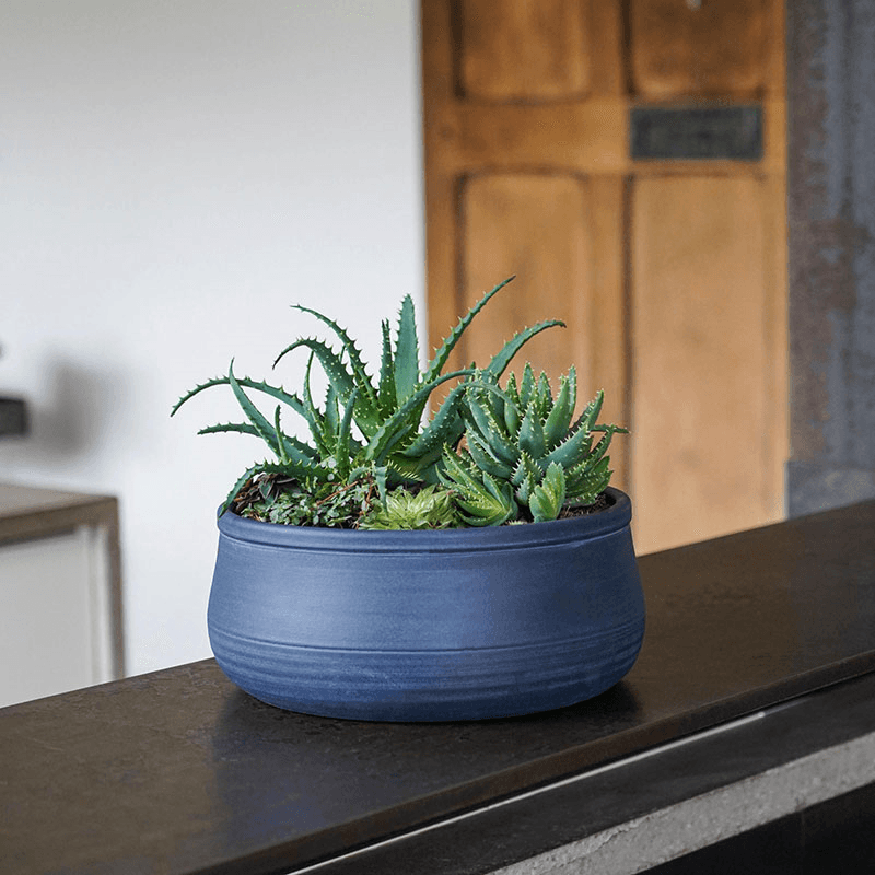 Kew Temperate House Handthrown Statement Bowl, D38cm, Azurite