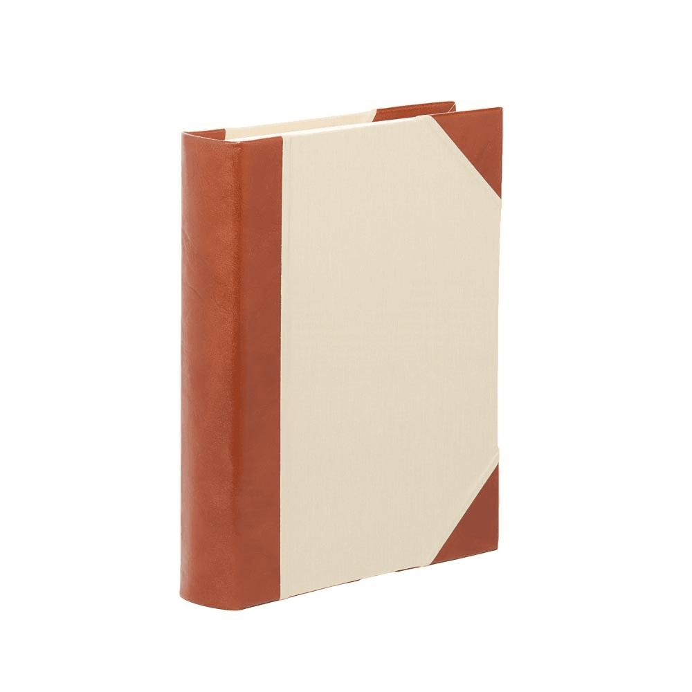 Half Bound Portrait 50 Page Photo Album, L31 x W24cm, Tuscan