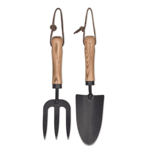 Image showing the Horton Fork and trowel set, D7.7 cm, Black/Natural product.
