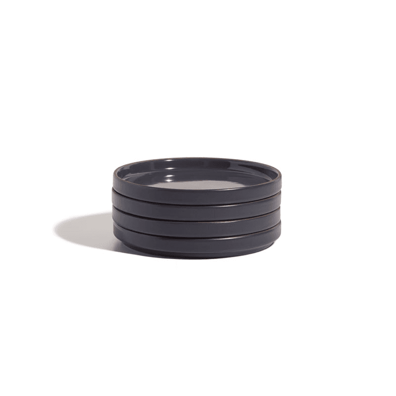 Set of 4 Dessert Plates, Char