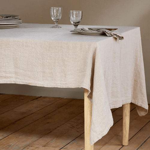 Image showing the Junto Junto Linen Tablecloth, Natural product.