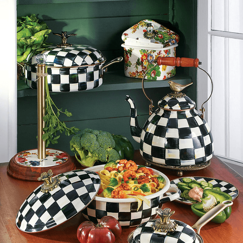 Courtly Check Casserole, 26cm - 2.8L, Enamel