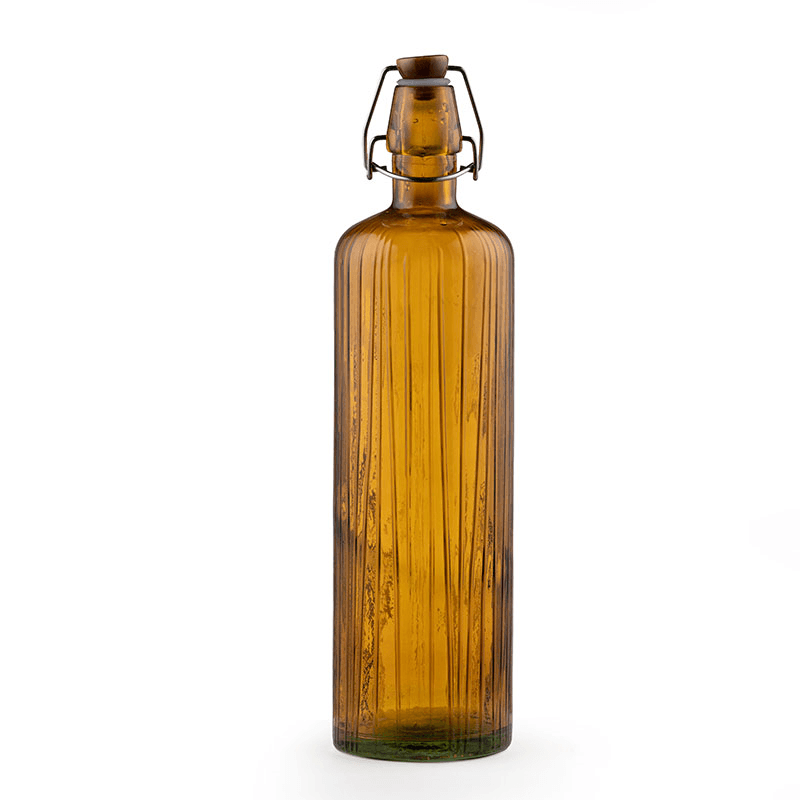 Kusintha Glass Water Bottle, 1.2l, Amber