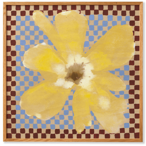 Image showing the Flower with Checks 03 Print product.