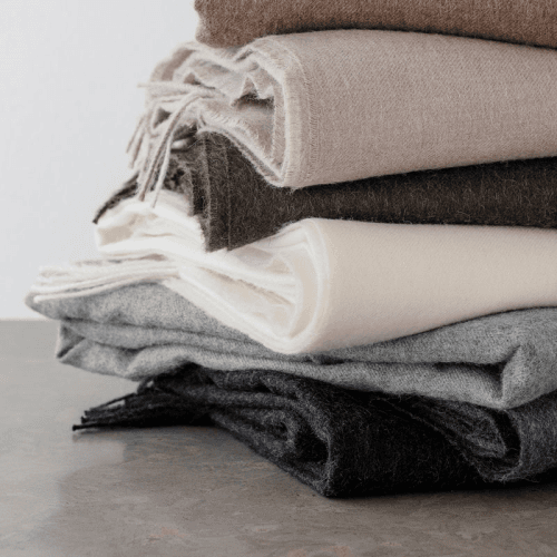 Image showing the Luxury Plaid Throw, H200cm x W130cm, Off-White product.