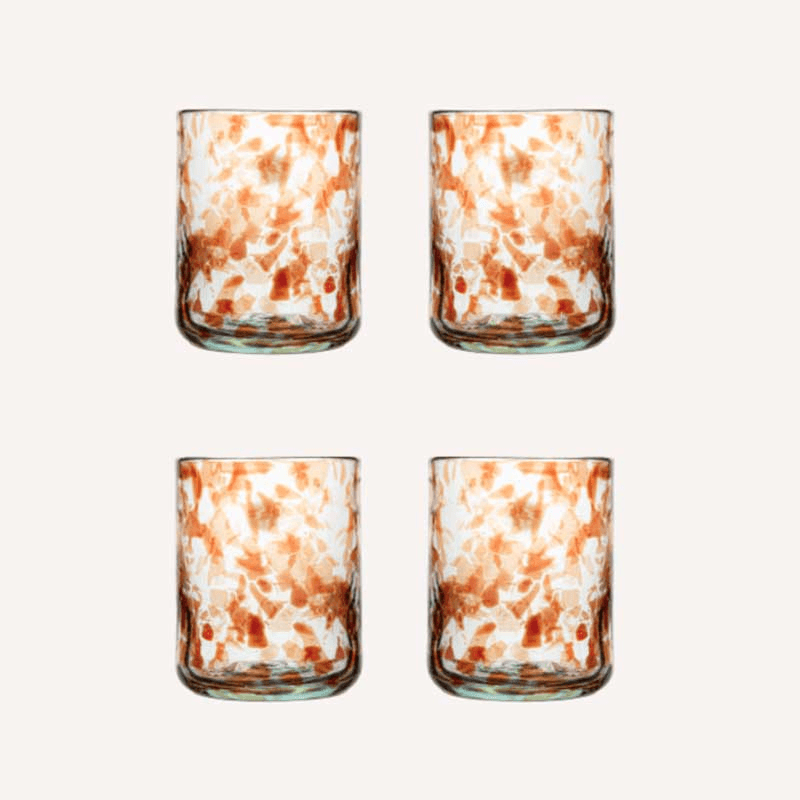 Oro Set of 4 Tumblers, Brown