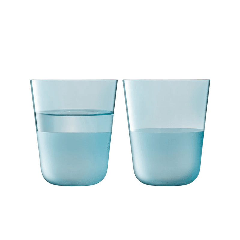 Arc Contrast Set of 2 Tumblers, 380ml, Sky