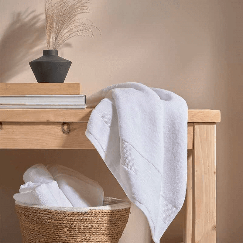 Organic Eco Twist Bath Sheet, White