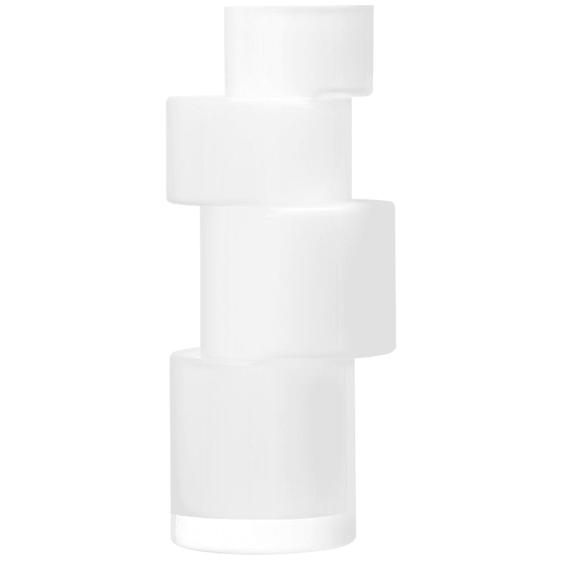Tier Vase, H35cm, Chalk White