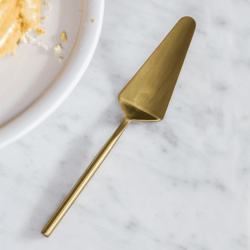 Image showing the Brompton Cake Slice, Antique Brass product.