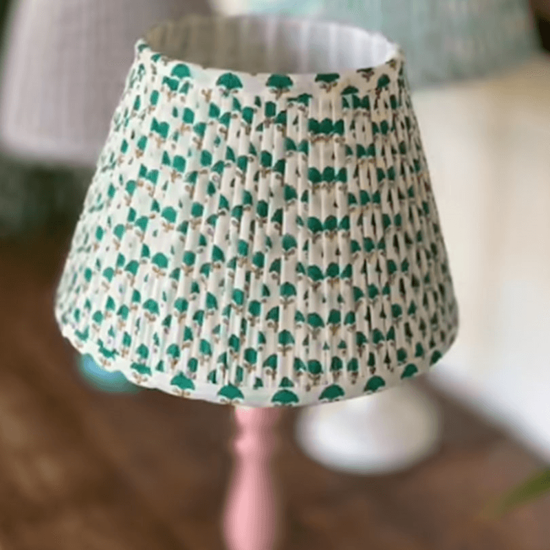 Arjuna Empire Lampshade, 14", Green