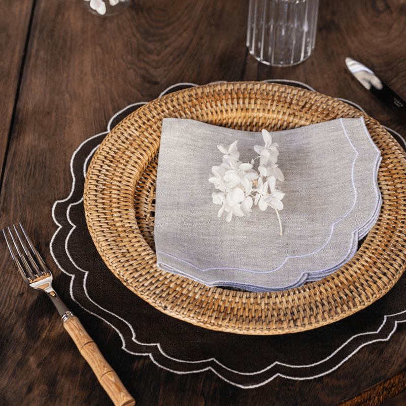 Rattan Charger Plate, D32cm, Natural