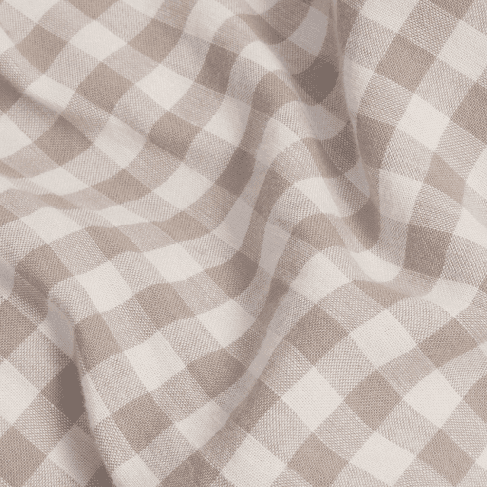 Gingham Pair of Linen Pillowcases